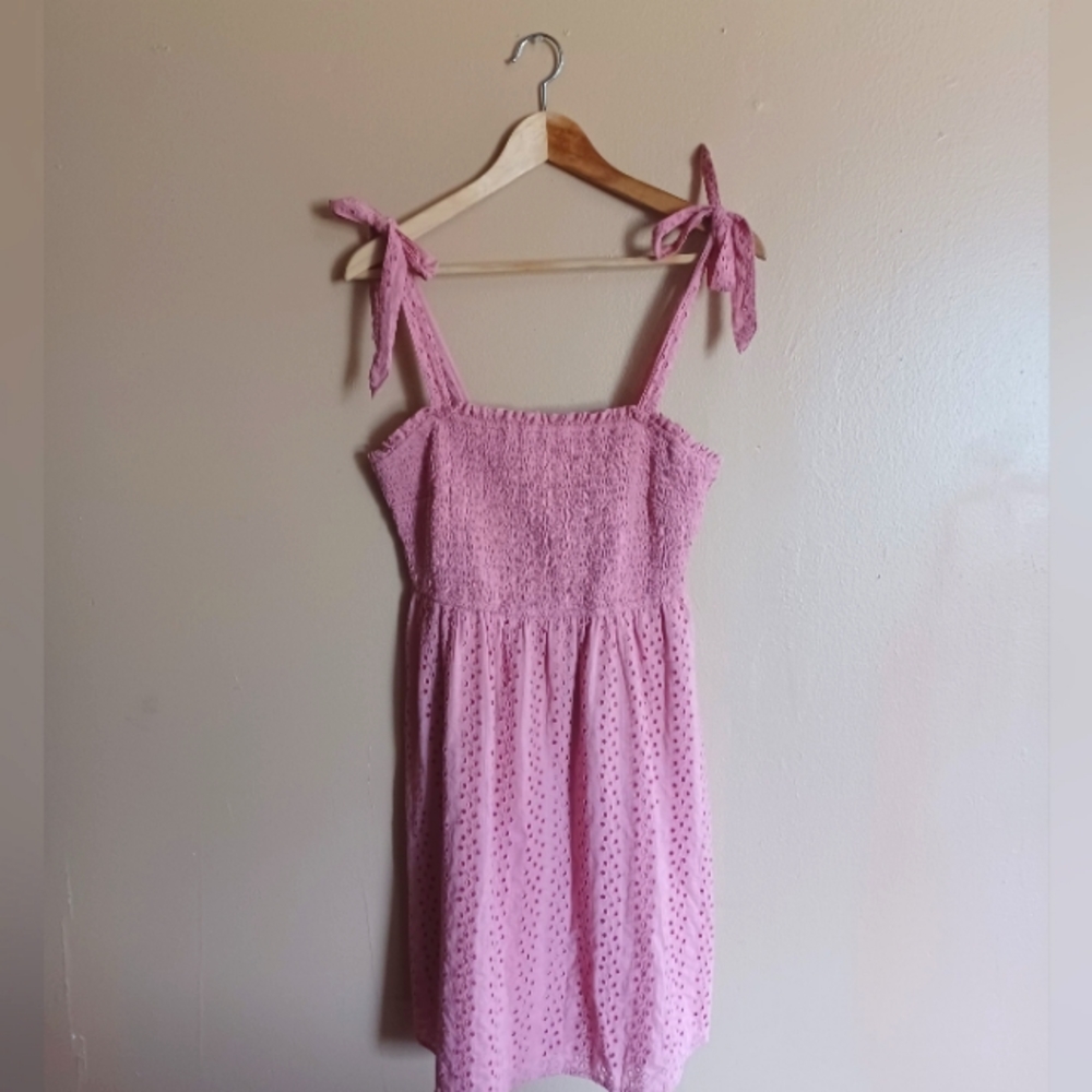 Hollister Smocked Bodice Babydoll Dress | Size Large